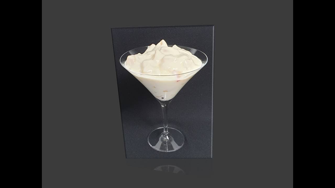 Einfache Topfencreme / Pfirsich-Topfencreme / Dessert