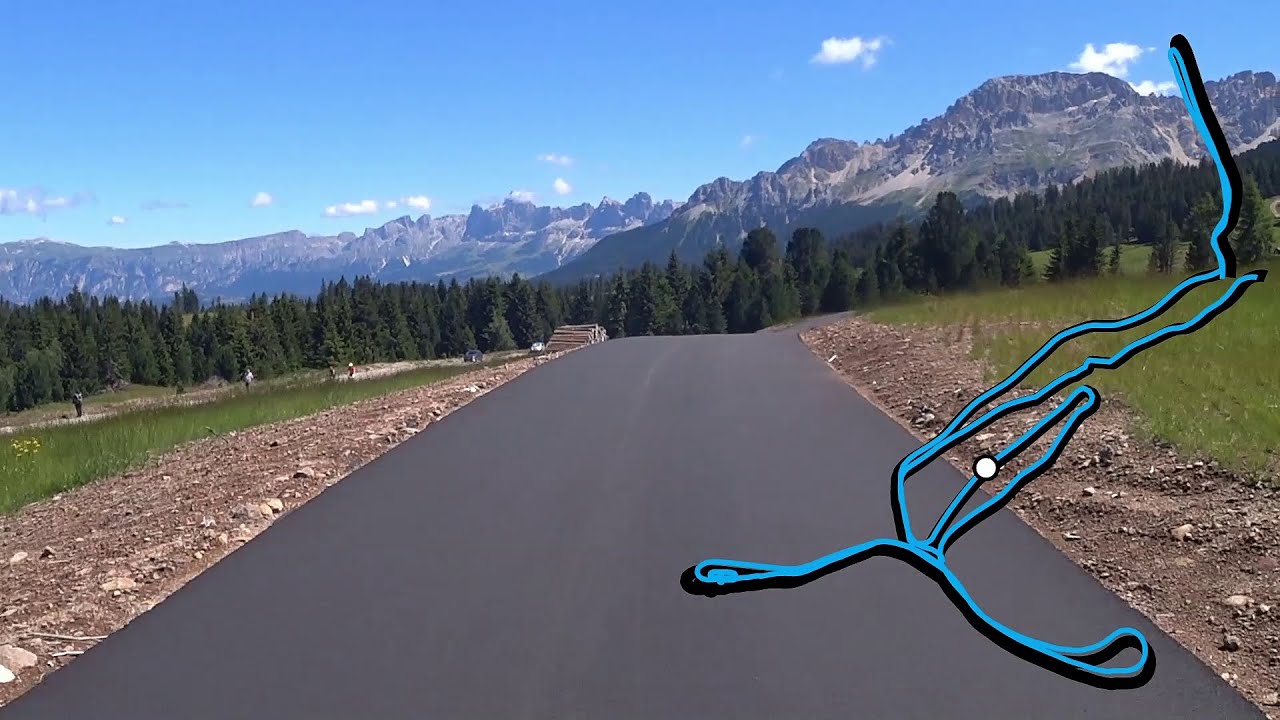 La nuova pista per lo Skiroll al Lavazè