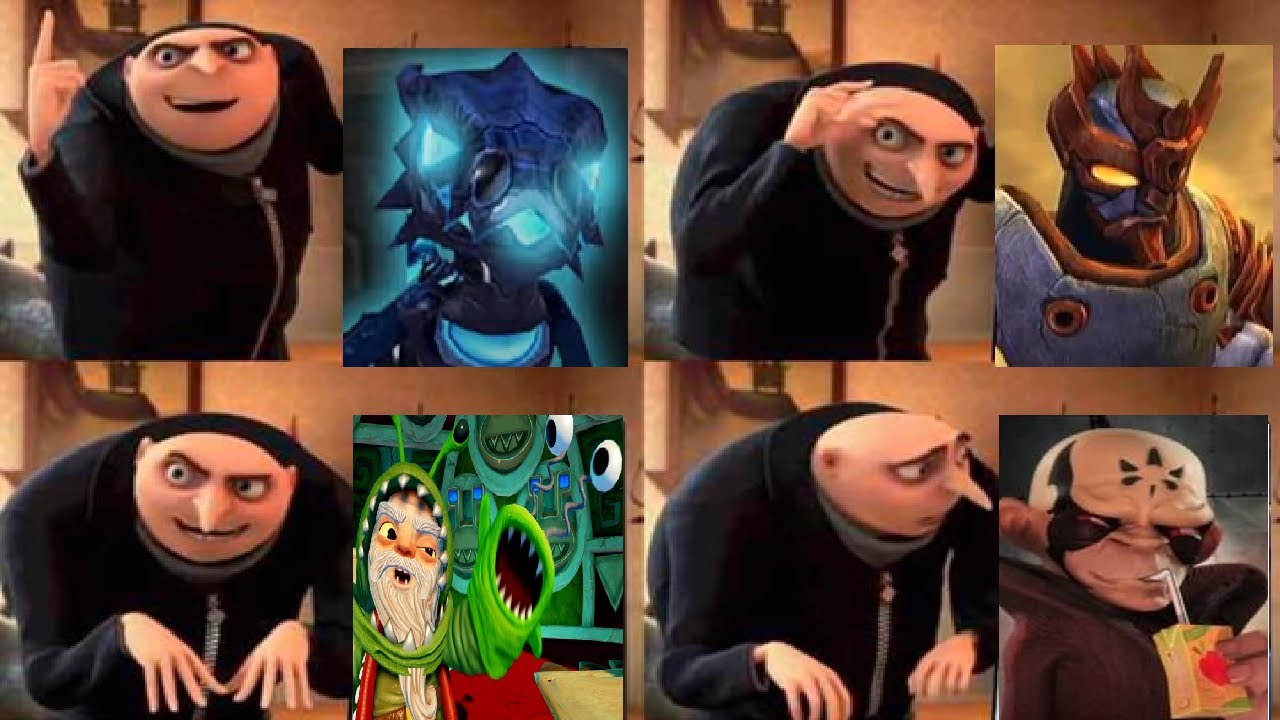 Описание злодеев Skylanders с помощью мемов