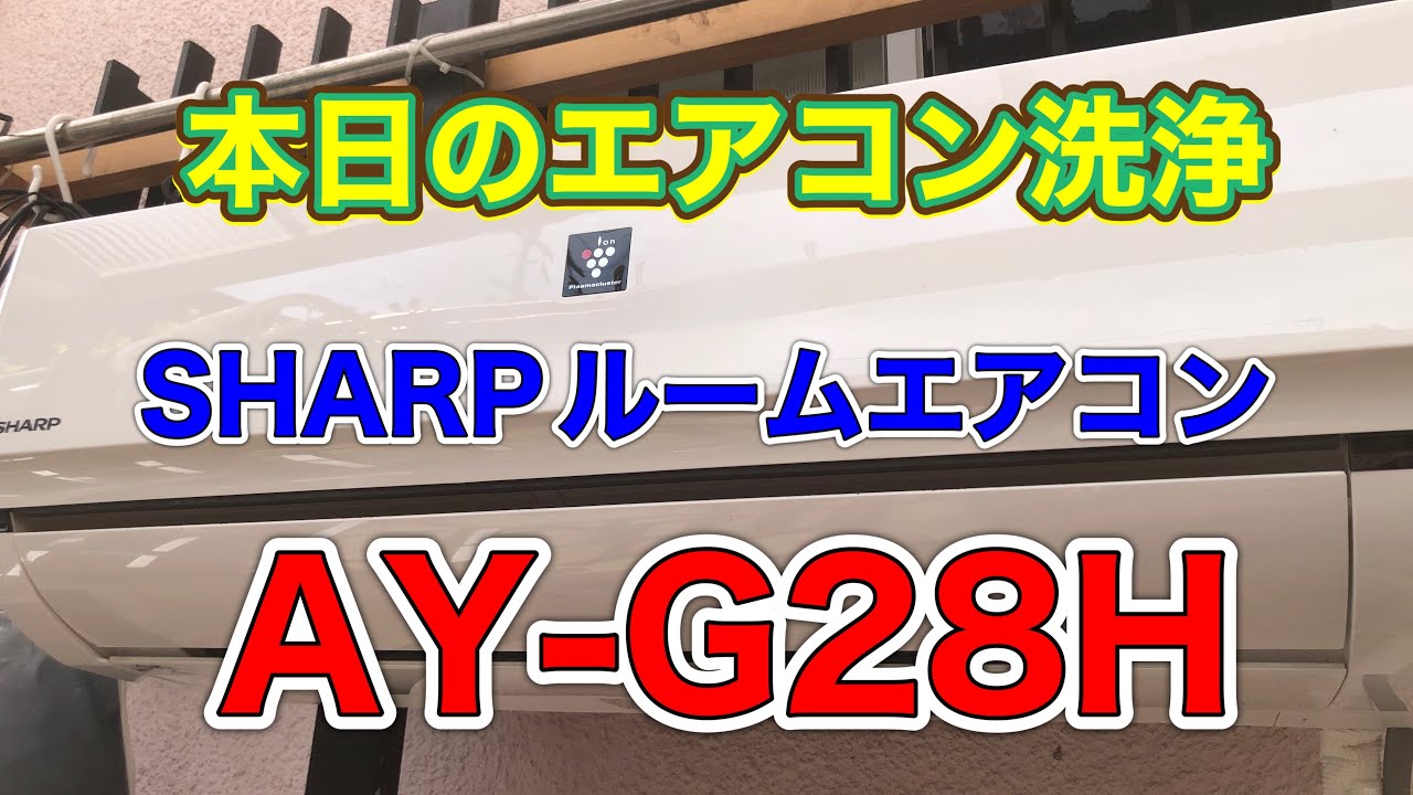 No.217 本日のエアコン洗浄　SHARPルームエアコン　AY-G28H