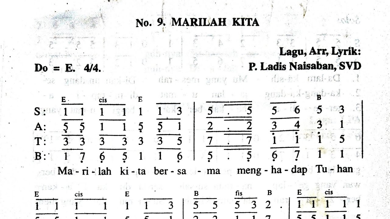 Marilah Kita_P. Ladis Naisaban,SVD || Lagu Pembukaan Misa Populer di NTT