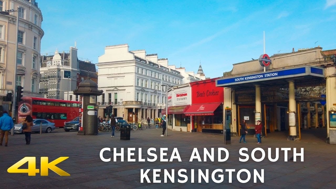 4K London Walk - Chelsea and South Kensington - Slow TV
