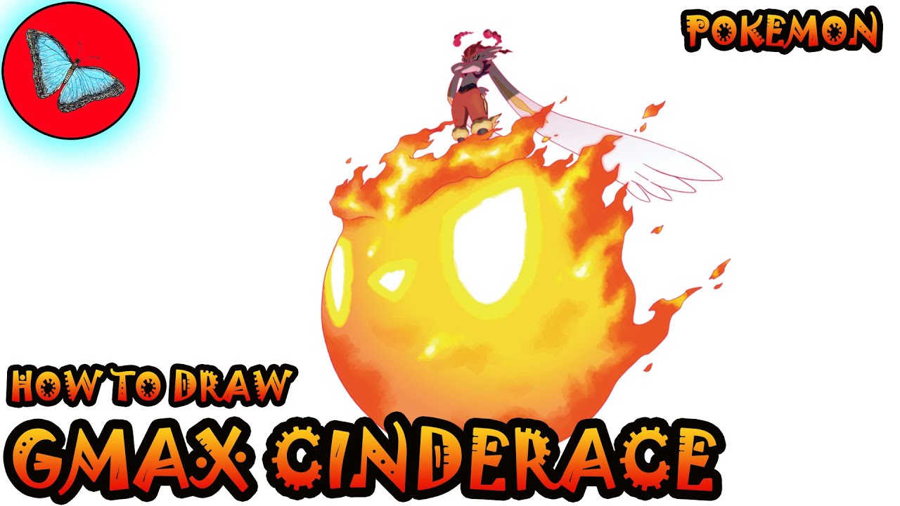 How To Draw Gigantamax Cinderace From Pokemon | Drawing Animals