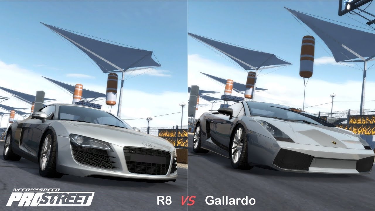 Audi R8 Vs Lamborghini Gallardo Superleggera Comparison - NFS ProStreet