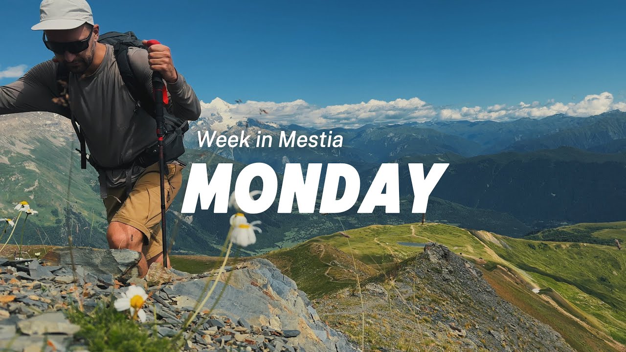 Week in Mestia - Monday. Hiking to 3,450m, tea under Ushba Peak and catching falling stars.