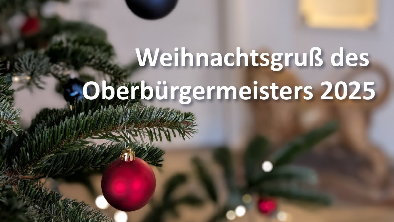 Weihnachtsgruß des Oberbürgermeisters Vaihingen and der Enz 2025