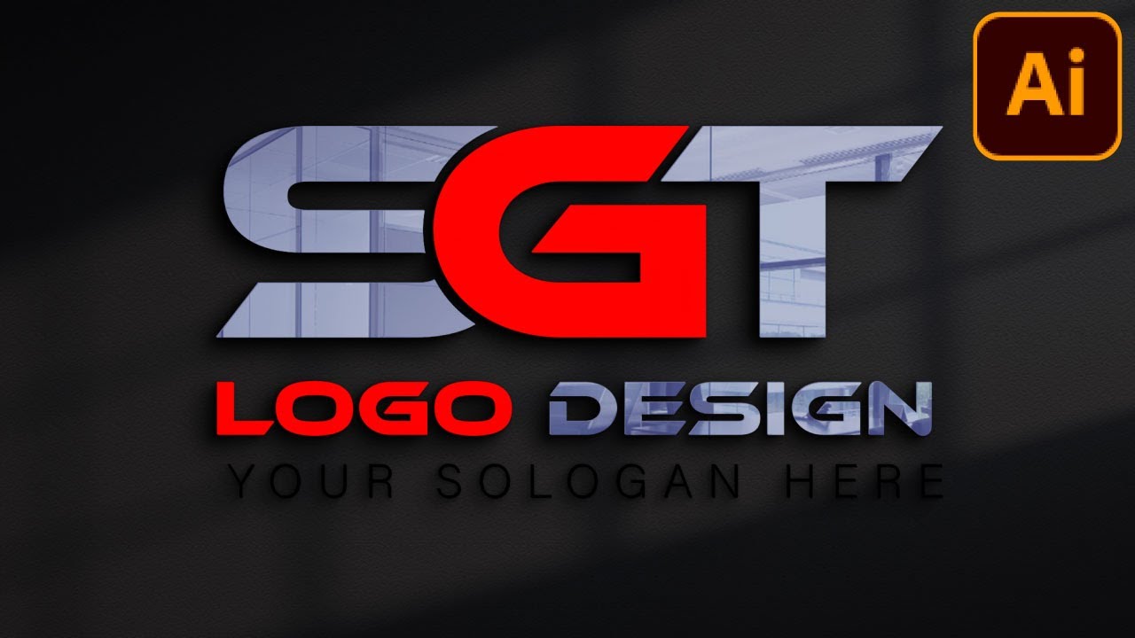Logo Design - Illustrator Logo Design Tutorial  Adobe Illustrator CC SGT LOGO