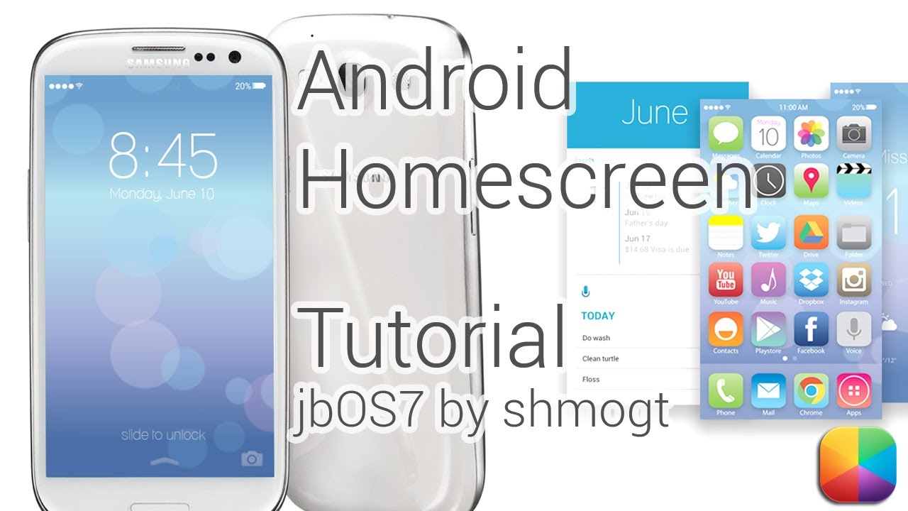 jbOS7 (by shmogt) (iOS7)- Android Homescreen & Lock Screen Tutorial
