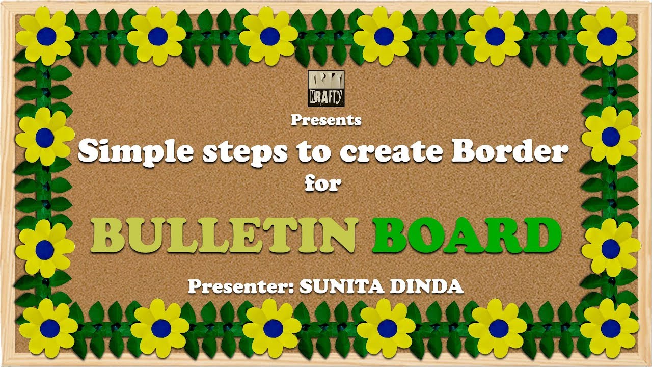 Simple steps to create BORDERS for Bulletin boards in school