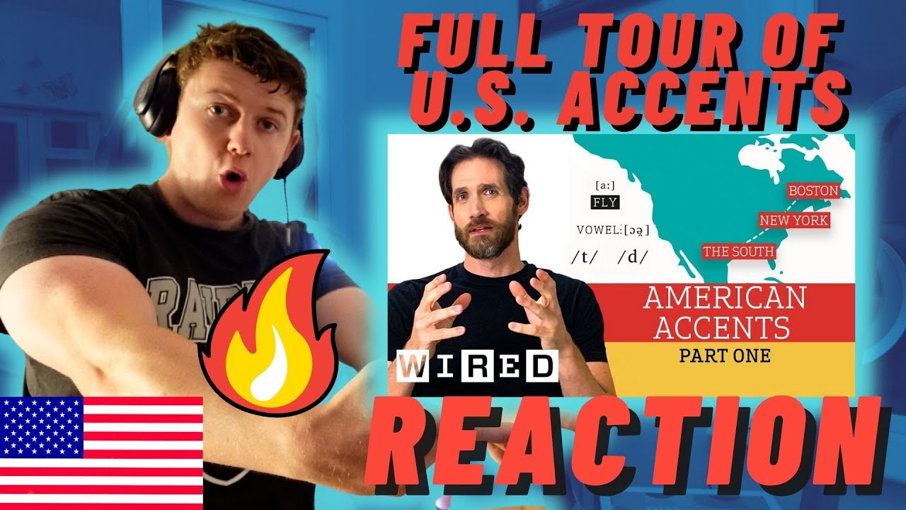 IRISH MAN REACTS To Accent Expert Gives a Tour of U.S. Accents | WIRED