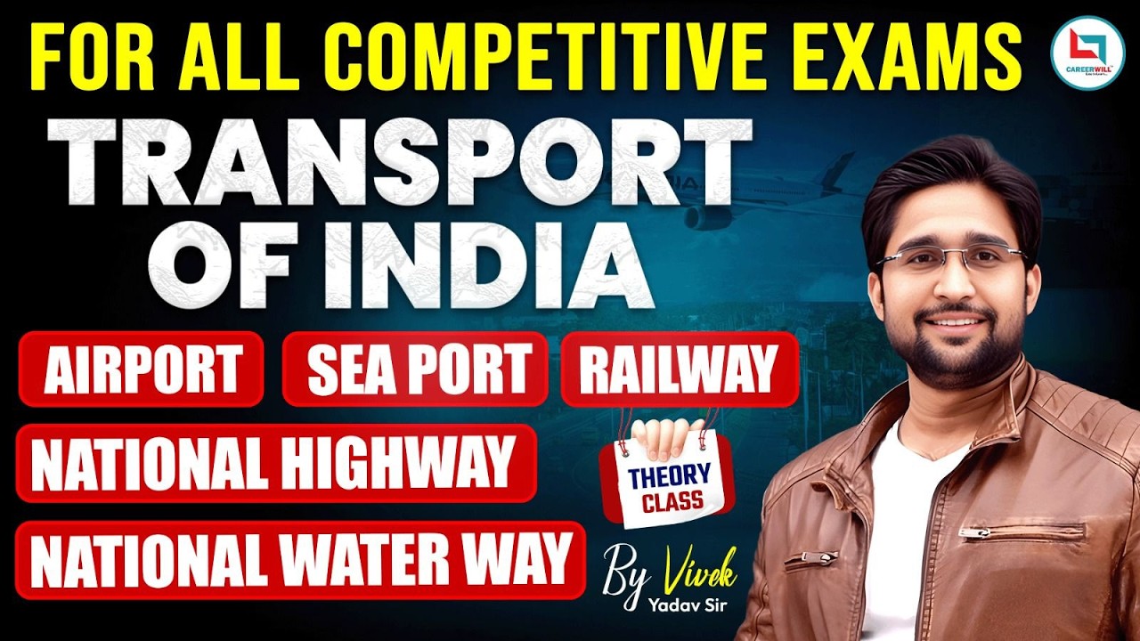 Transport of  India One Shot Theory || for SSC,Railway, State Exam || By Vivek Yadav Sir