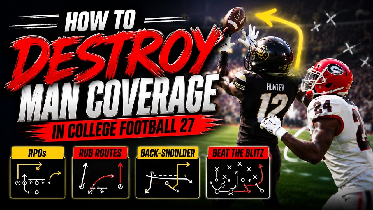 How to DESTROY Man Coverage in College Football 27