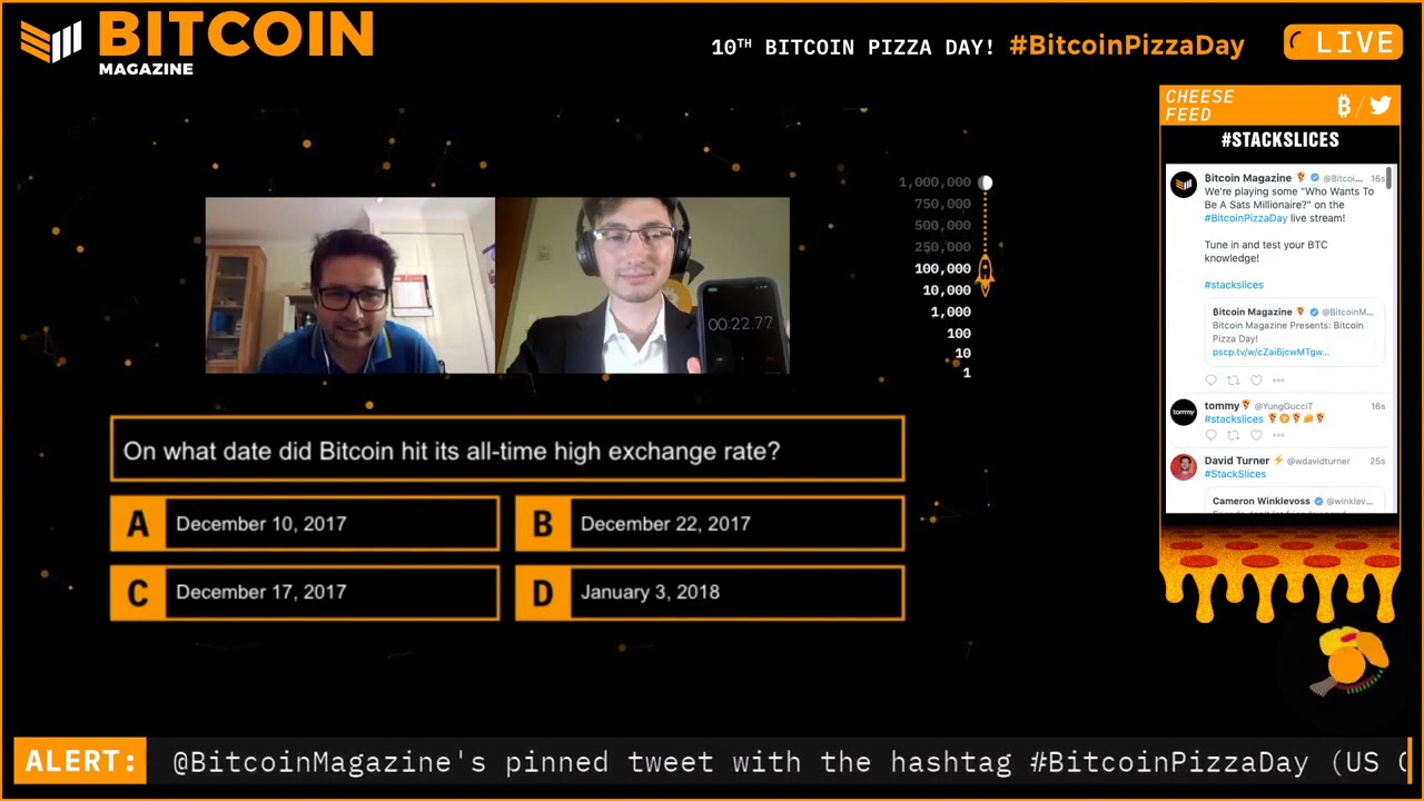Bitcoin Pizza Day: Bitcoin Millionaire