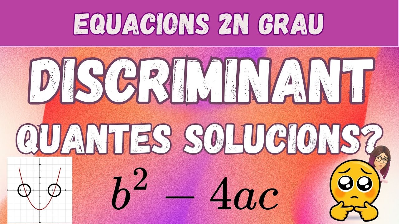 Discriminant Δ: com saber si una funció quadràtica té solucions en 3 MINUTS.