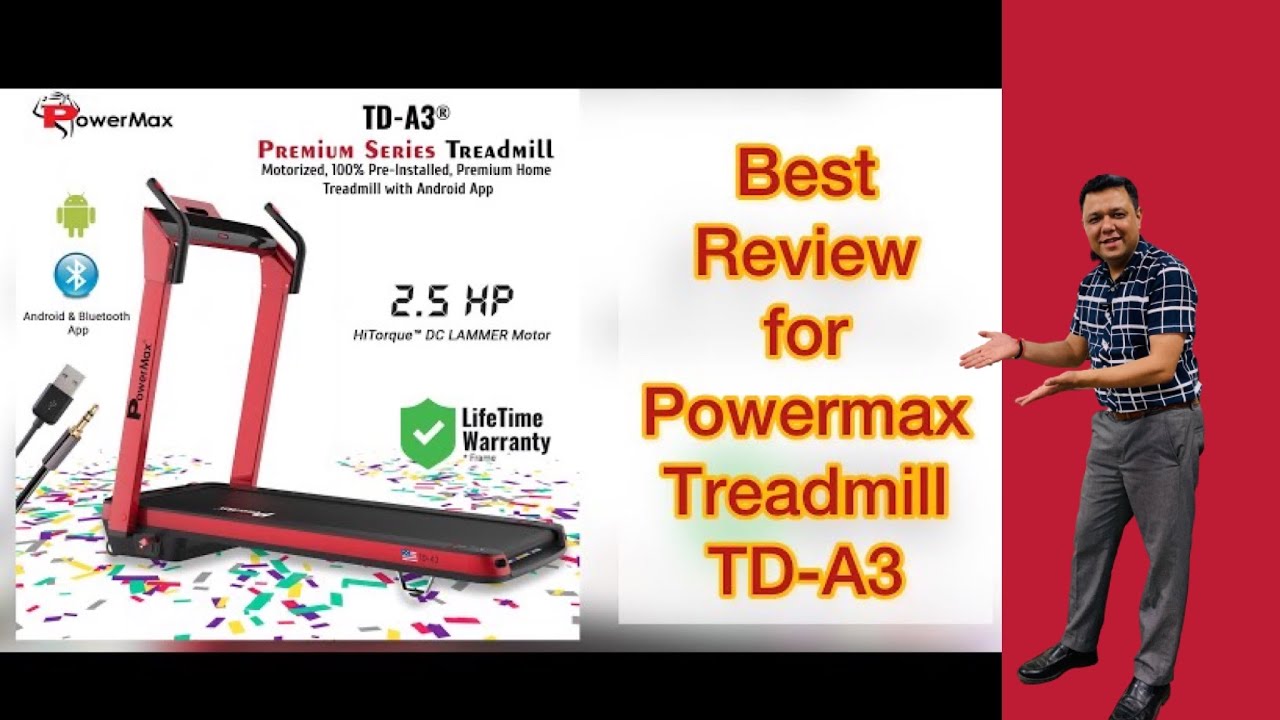 Review for @powermaxfitness Treadmill TD-A3 by Puneet garg @gym24equipments #ufitindia treadmill