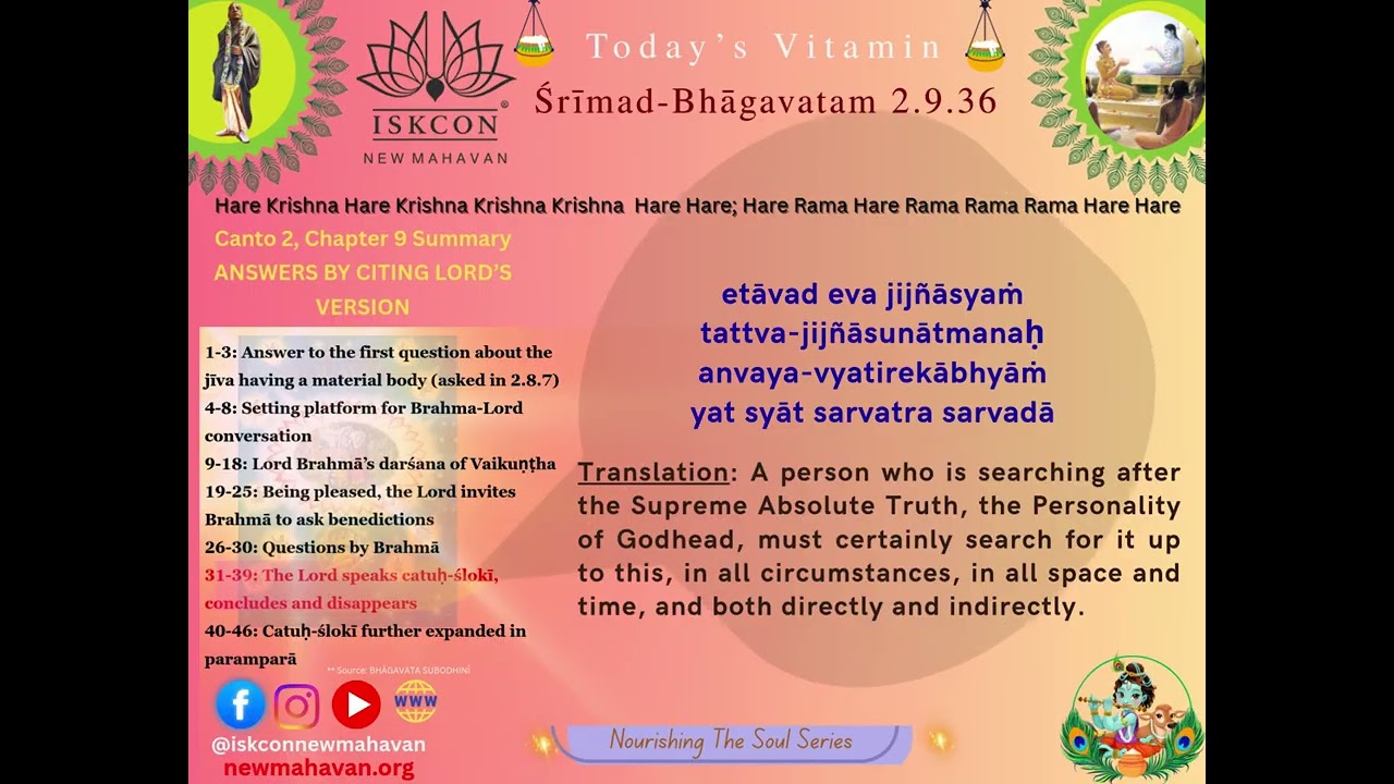 Srimad Bhagavatam Canto 2,  Chapter 9 Sloka 36