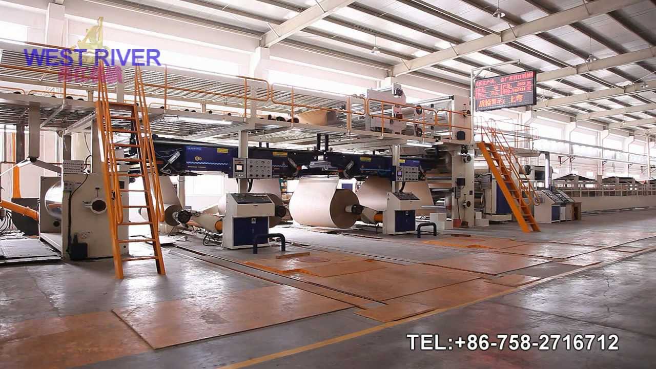 CHINA NEWST 2500mm Corrugated Cardboard Production line(A&C,B&E FLUTE)