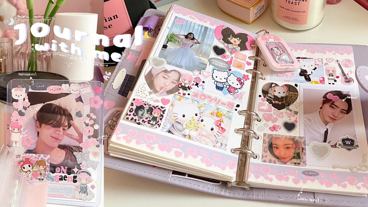 journal with me 🌷 | 🎀 toploader deco, polco, deco vlog, journal spread