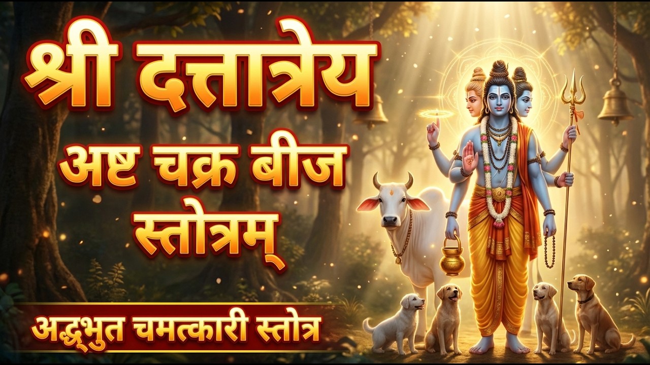 Shree Dattatreya Ashta Chakra Beeja Stotram  | श्री दत्तात्रेय अष्ट चक्र बीज स्तोत्रम्