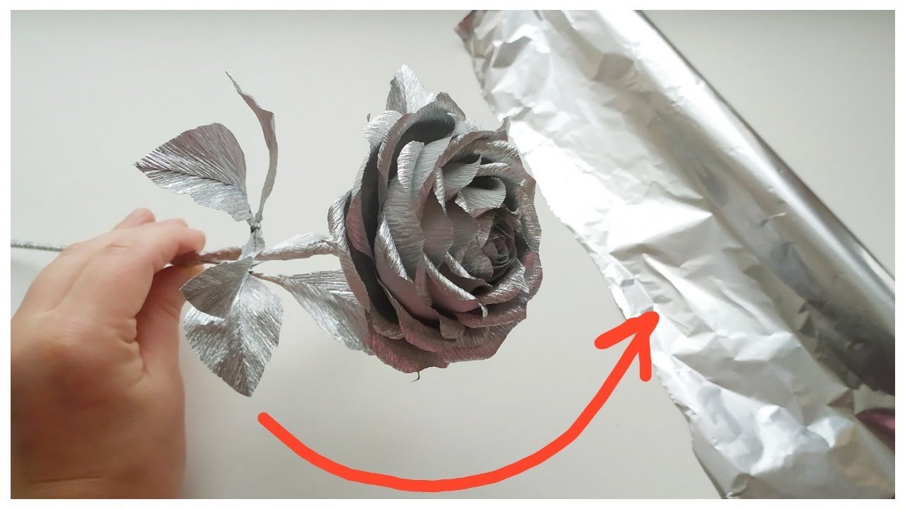 Реалистичная РОЗА из Фольги! Реальность или Миф? DIY