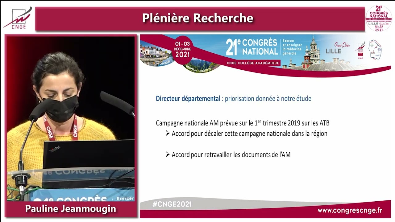 Plénière Recherche Pauline Jeanmougin