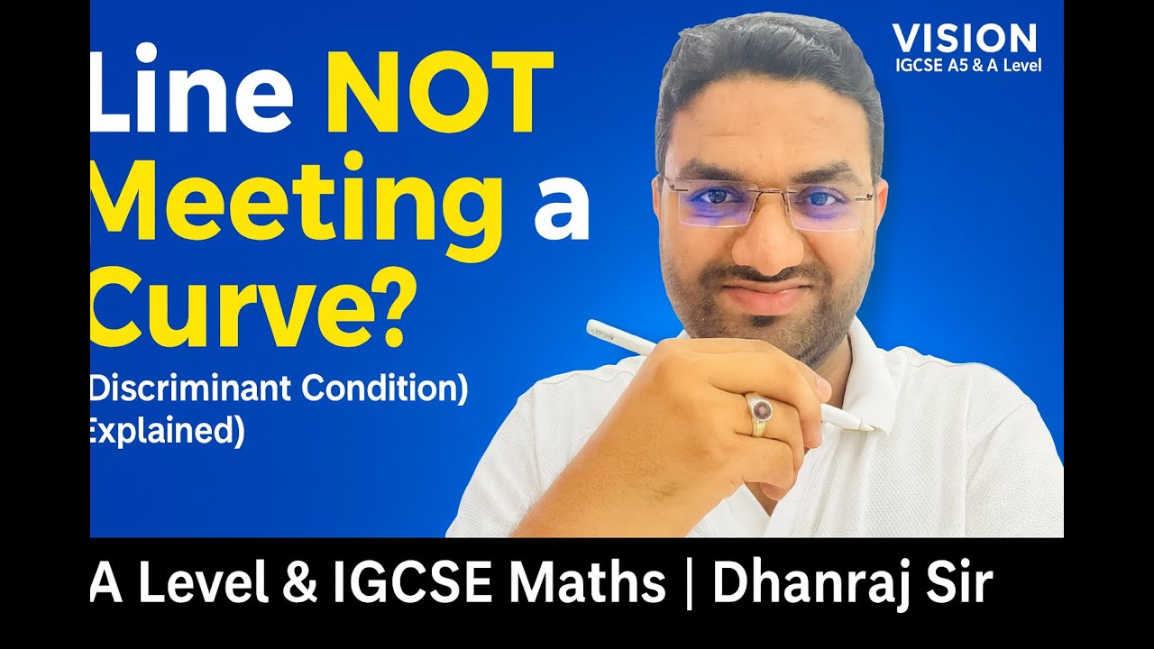 How to Find When a Line Does NOT Meet a Curve | A Level & IGCSE Maths Explained Step by Step