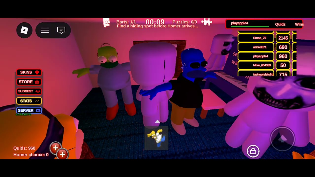 playing you vs homer gameplay (MY LAG)