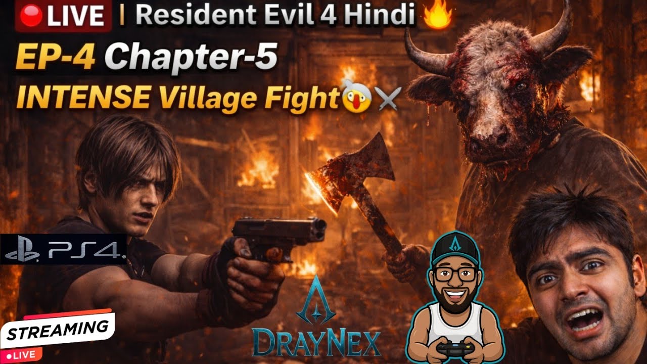 🔴 LIVE | Resident Evil 4 Remake Hindi 🔥 | Chapter 7 Water Hall 😱 | Castle Horror Unleashed | Dray
