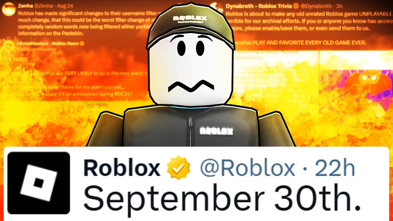 Roblox Is Changing On September 30th...