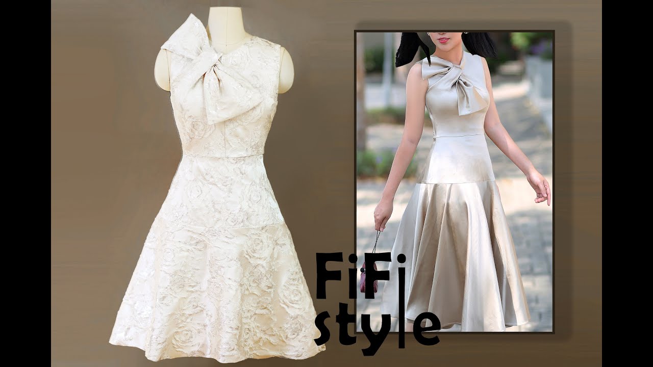 FiFi Style : Thiết kế áo nơ ly cổ bằng phương pháp Draping 3D
