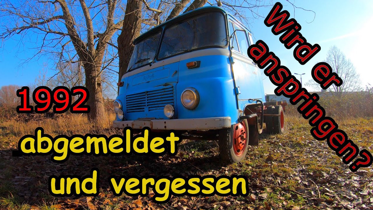 Scheunenfund. Wird er laufen? Erster Motor Start eines Robur Lo 2002 LKW nach 28 Jahren