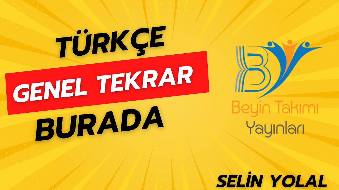 8.Sınıf Türkçe 1. Dönem Genel Tekrar 1 - Selin YOLAL @biliyomusun00