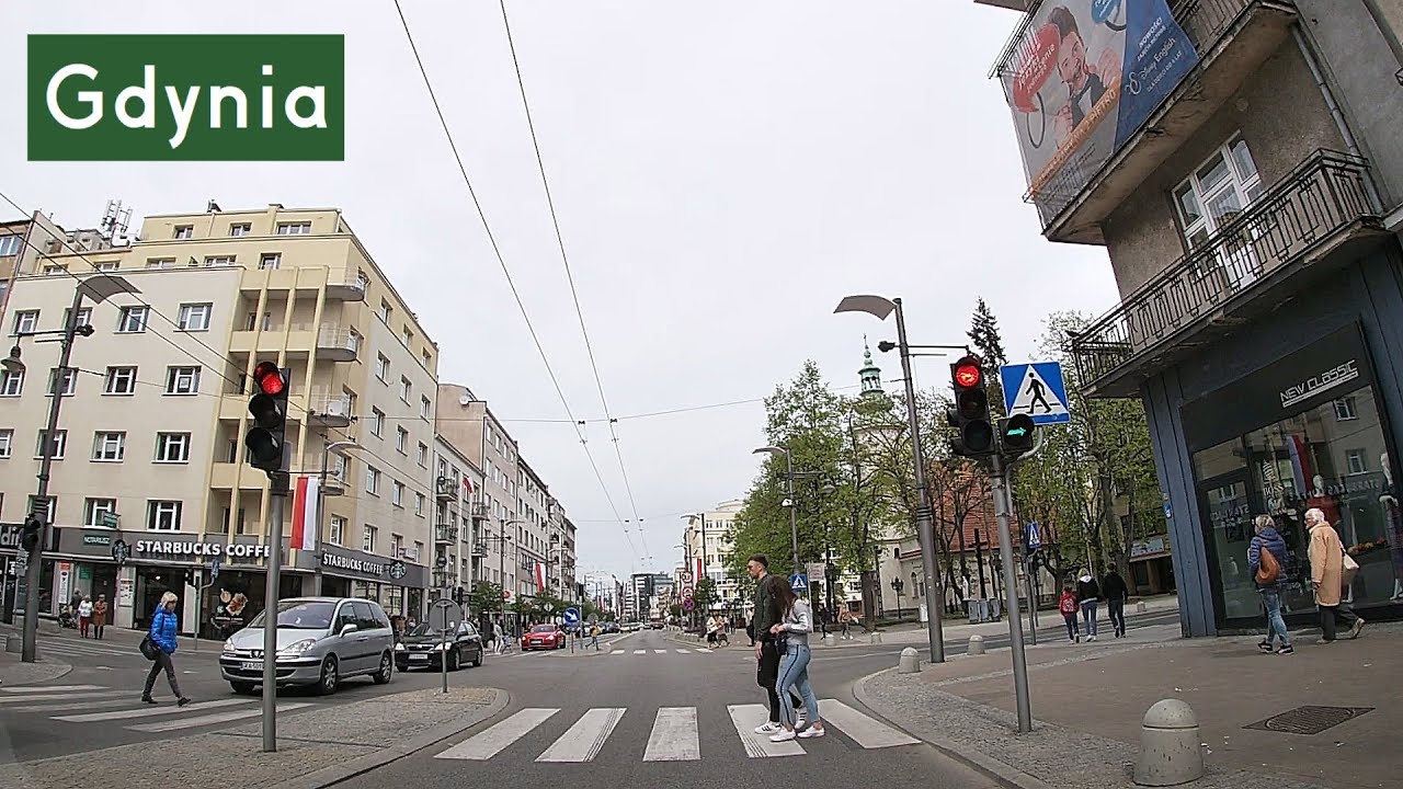 Gdynia: przejazd po centrum