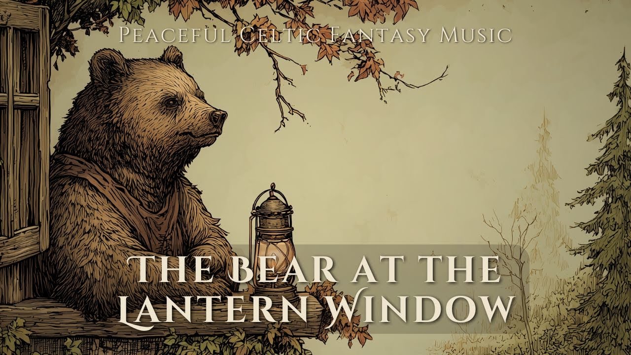 Autumn Evening Ambience &ndash; A Bear Watches the Forest in Candlelight