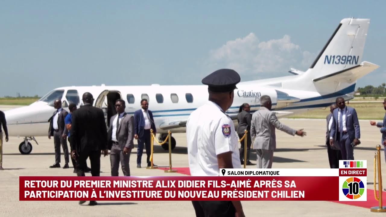 Retour du Premier Ministre Alix Didier Fils-Aimé après son voyage au Chili
