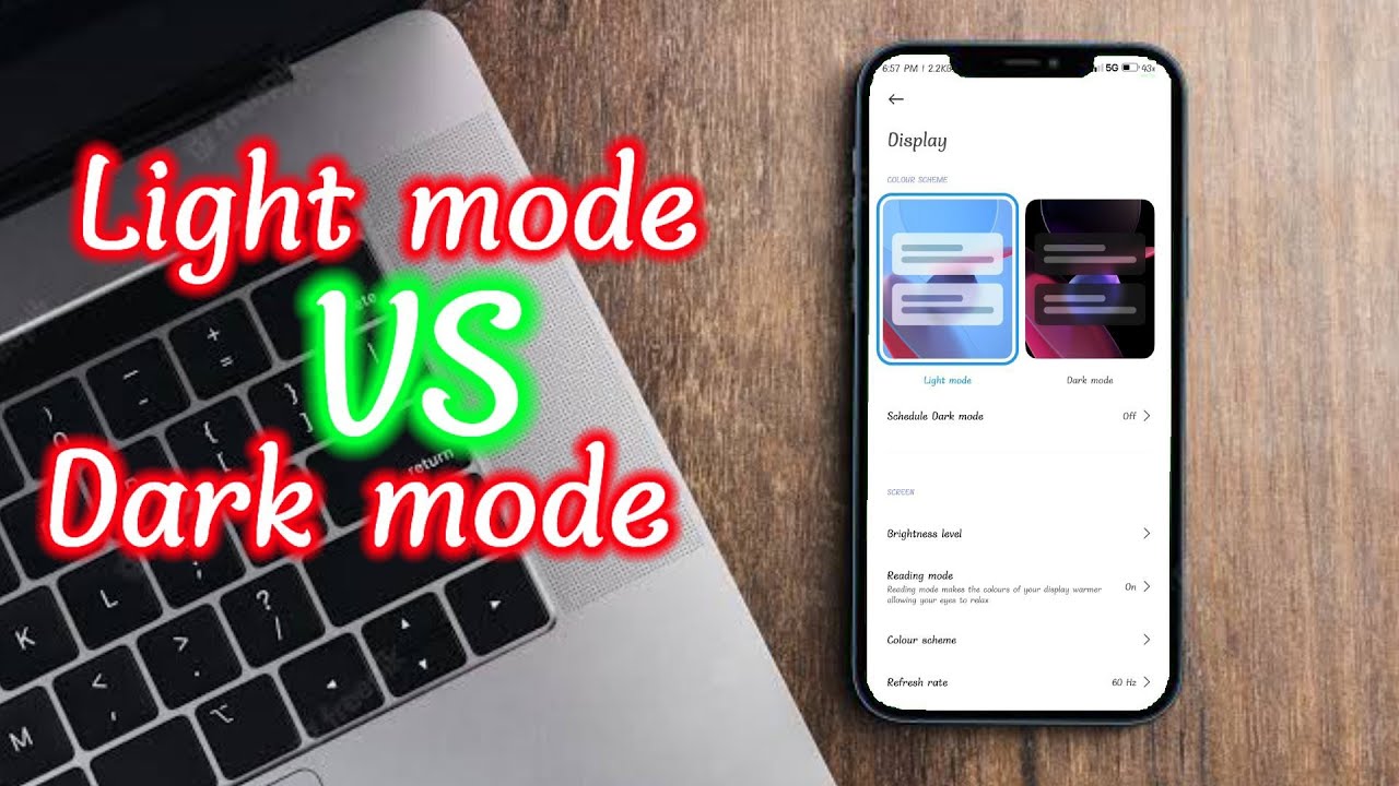 Dark Mode VS Light Mode