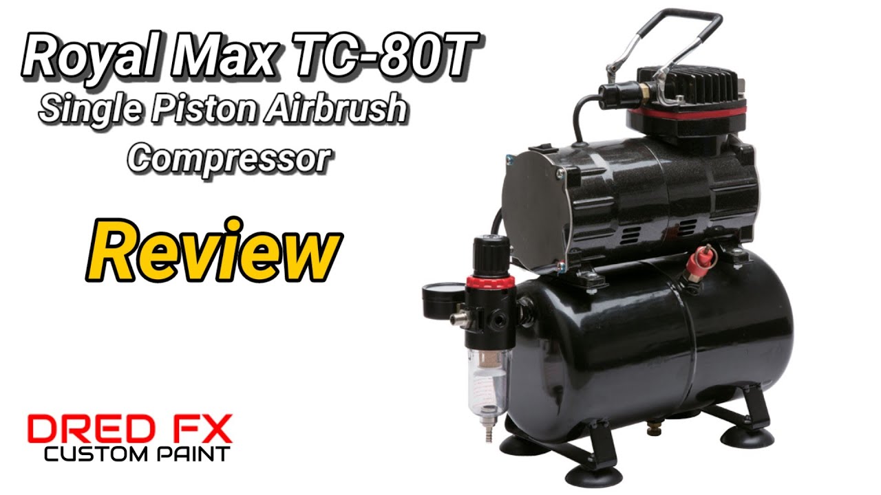 Airbrush Compressor set up and spray test for the Beginner