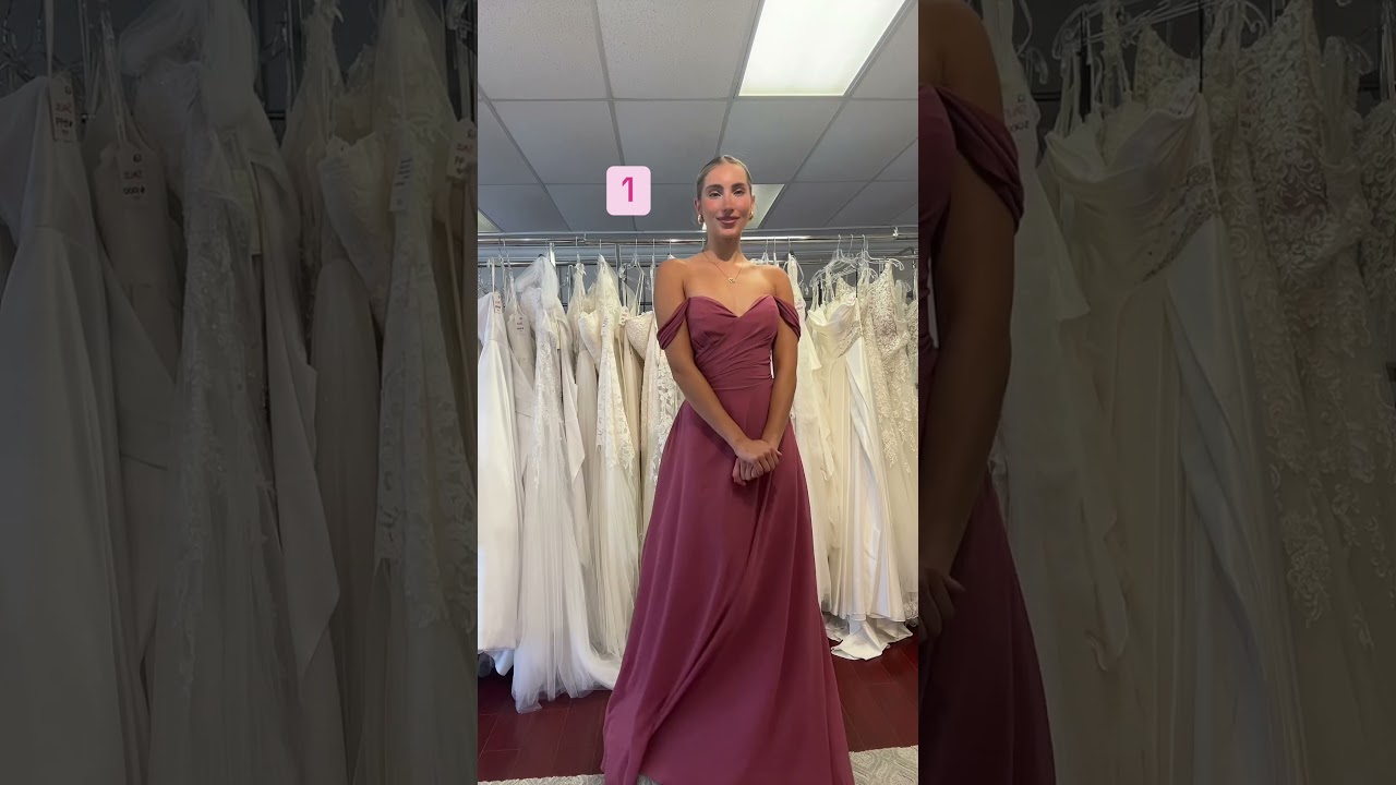 New Trend~ Dusty Pink and Blue Bridesmaid Dress 💝💙💝💙