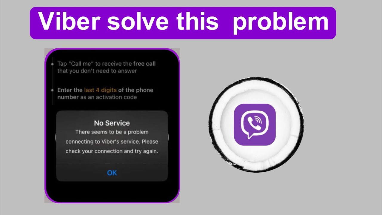 how to fix viber no service there seems to be a problem