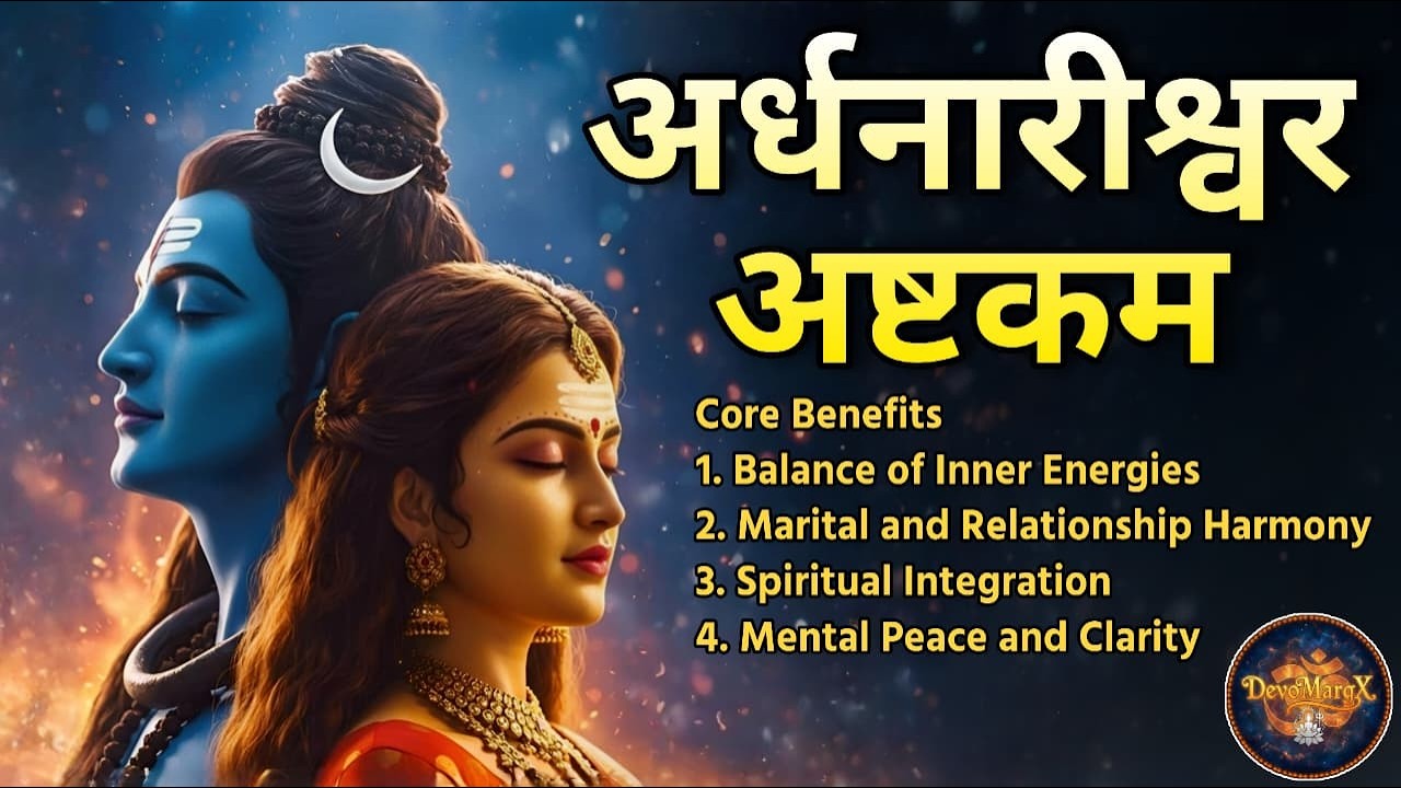 🕉️ Ardhanarishwar Ashtakam: The Union of Shiva & Shakti | DevoMargX | #ArdhanarishwarAshtakam