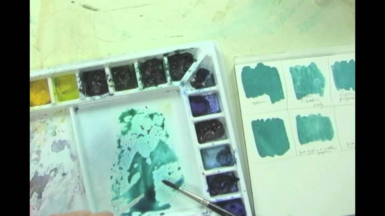 Painting Watercolors- Gum Arabic vs. Lifting Preparation