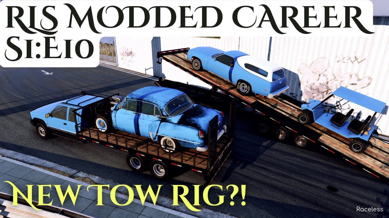 Дорожное приключение! Везем наши дрэг-кары на стриптиз! — BeamNG Career + RLS Overhaul Mod