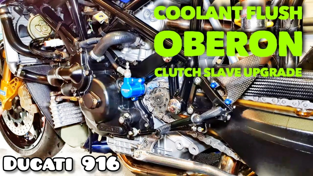 Промывка охлаждающей жидкости Ducati 916 — обновление привода сцепления Oberon