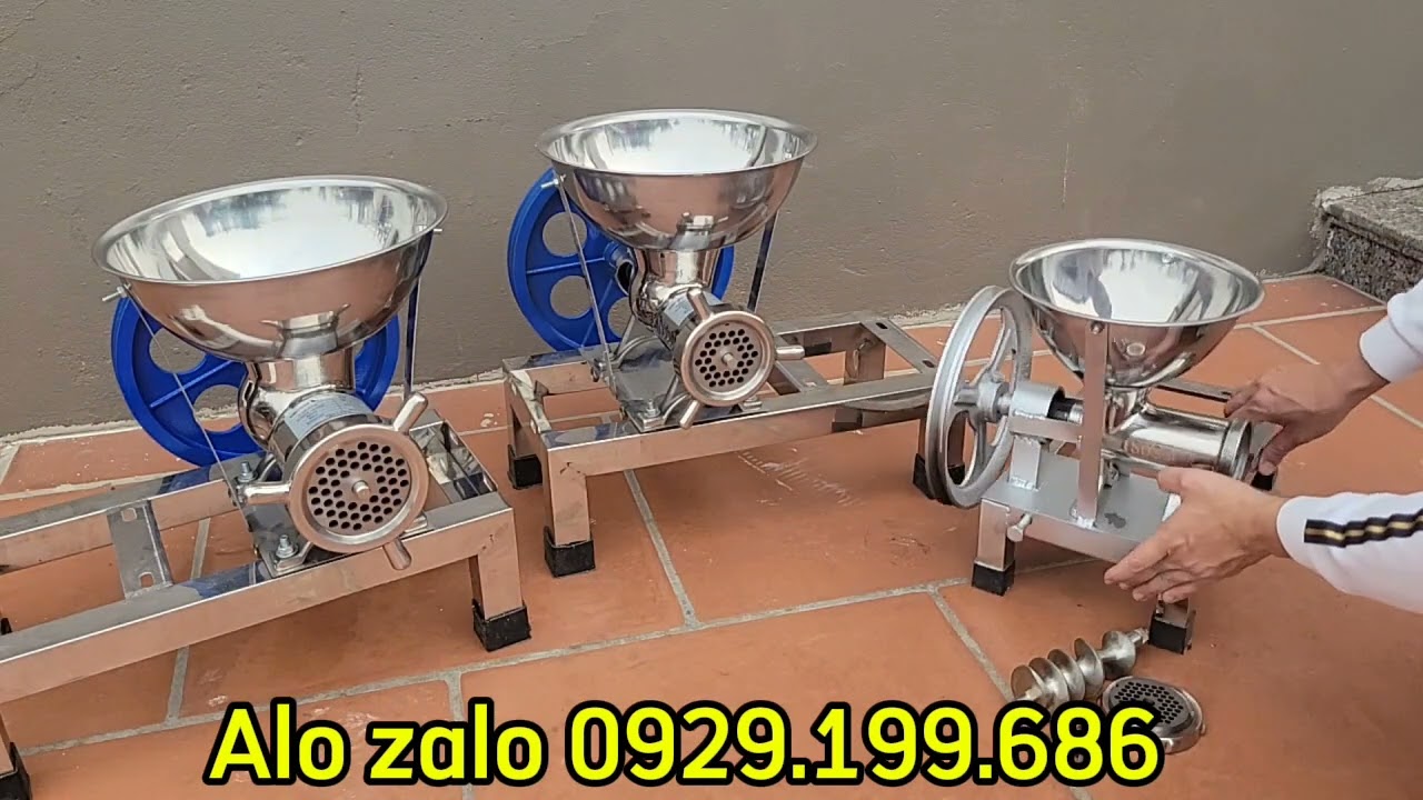 Cối đùn thịt,cối đùn xương,cối xay chả cá,cối xay ốc,cối xay chả cá 12 22 32 inox giá như nào
