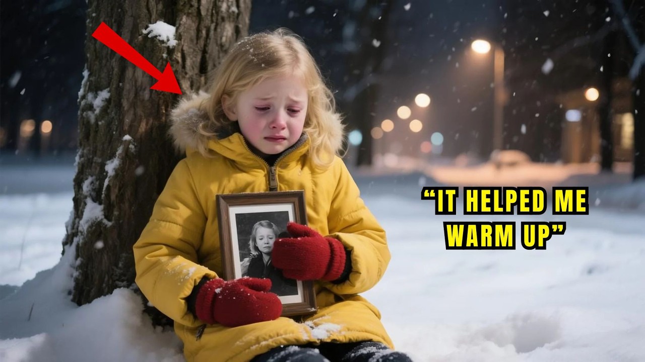 A homeless girl cried under a park tree—until a billionaire was overcome by the photo she clutche