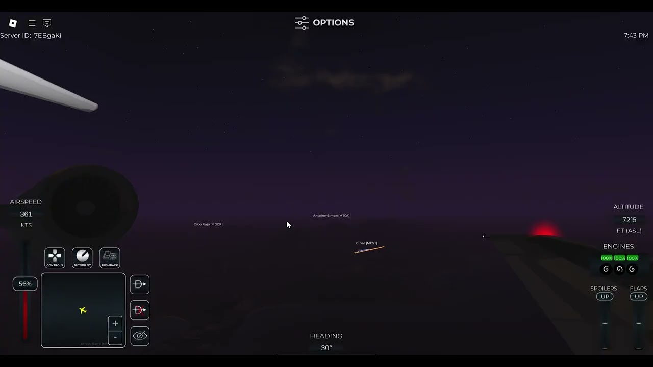 (REPOST) Boeing 727 (Columbian Air Force (Volcano)) Full flight from MDPC to EGKK