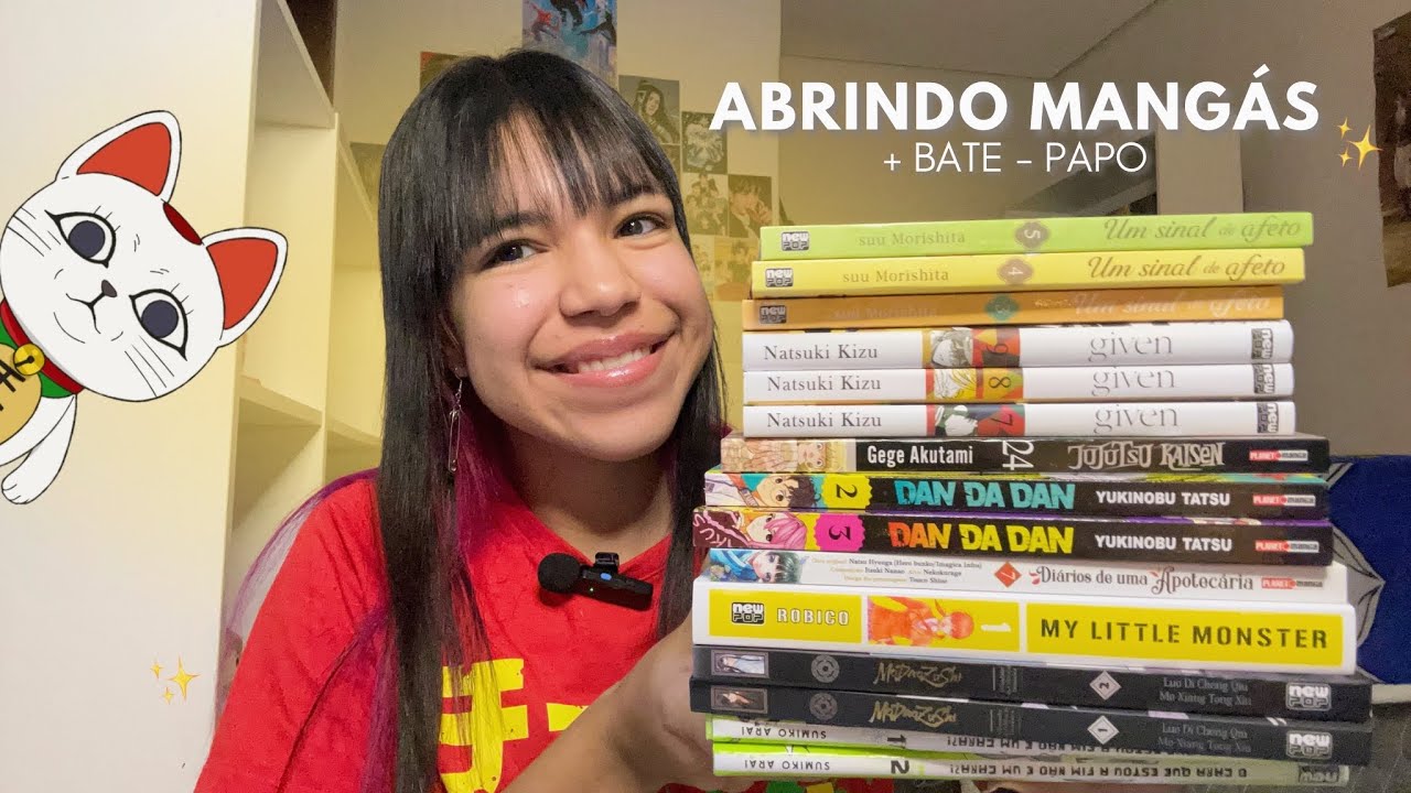 Unboxing de Mangás + Fofocando sobre coleção de mangás ✨📦