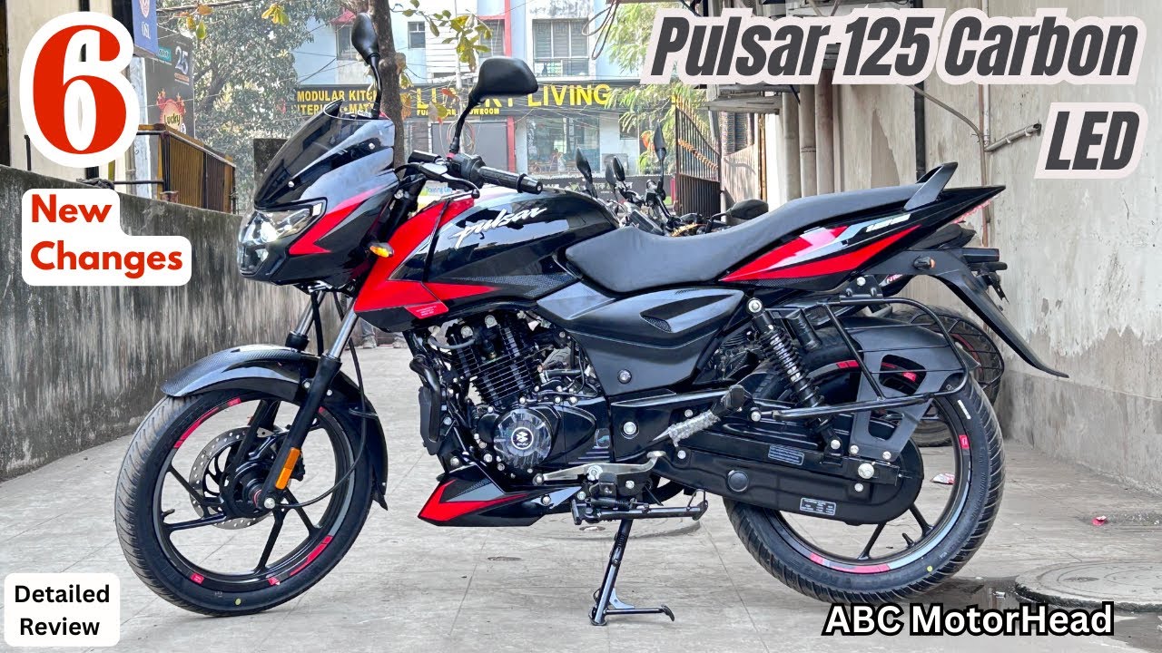 2026 Bajaj Pulsar 125 Carbon Single Seat LED Headlamp - 6 New Changes | Most Detailed Review Feature