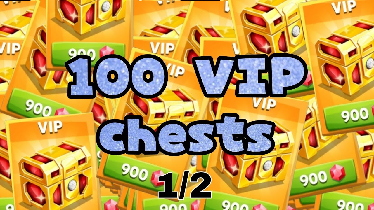 BIGGEST GOLF BATTLE OPENING (100 VIP CHESTS) part 1/2