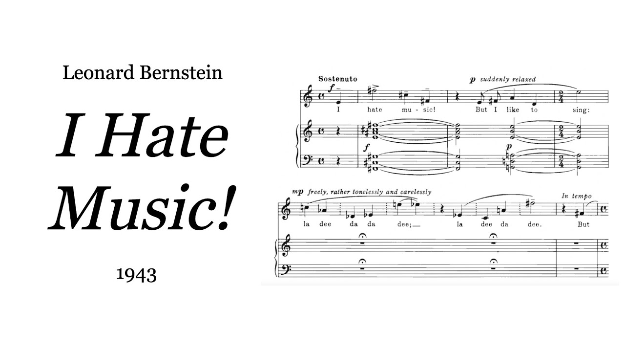 Leonard Bernstein - I Hate Music! (1943) [Score-Video]